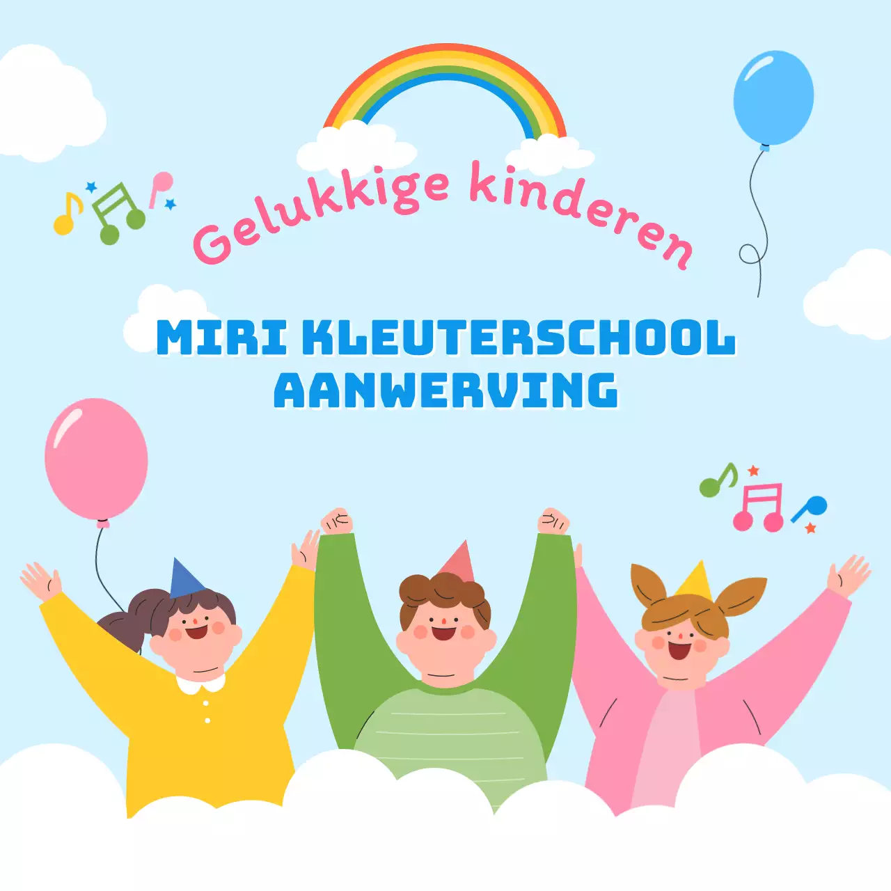 Promoot de wervingsinspanningen voor je lichtblauwe kleuterschool