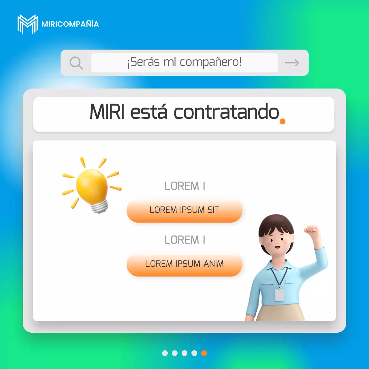 Un sencillo libro de empresa azul y fluorescente