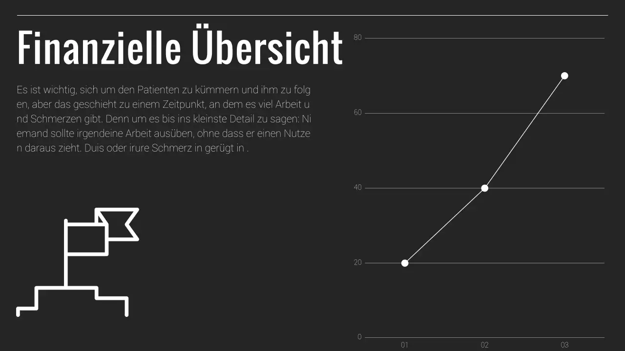 Schwarzer und weißer Minimal-Geschäftsbericht