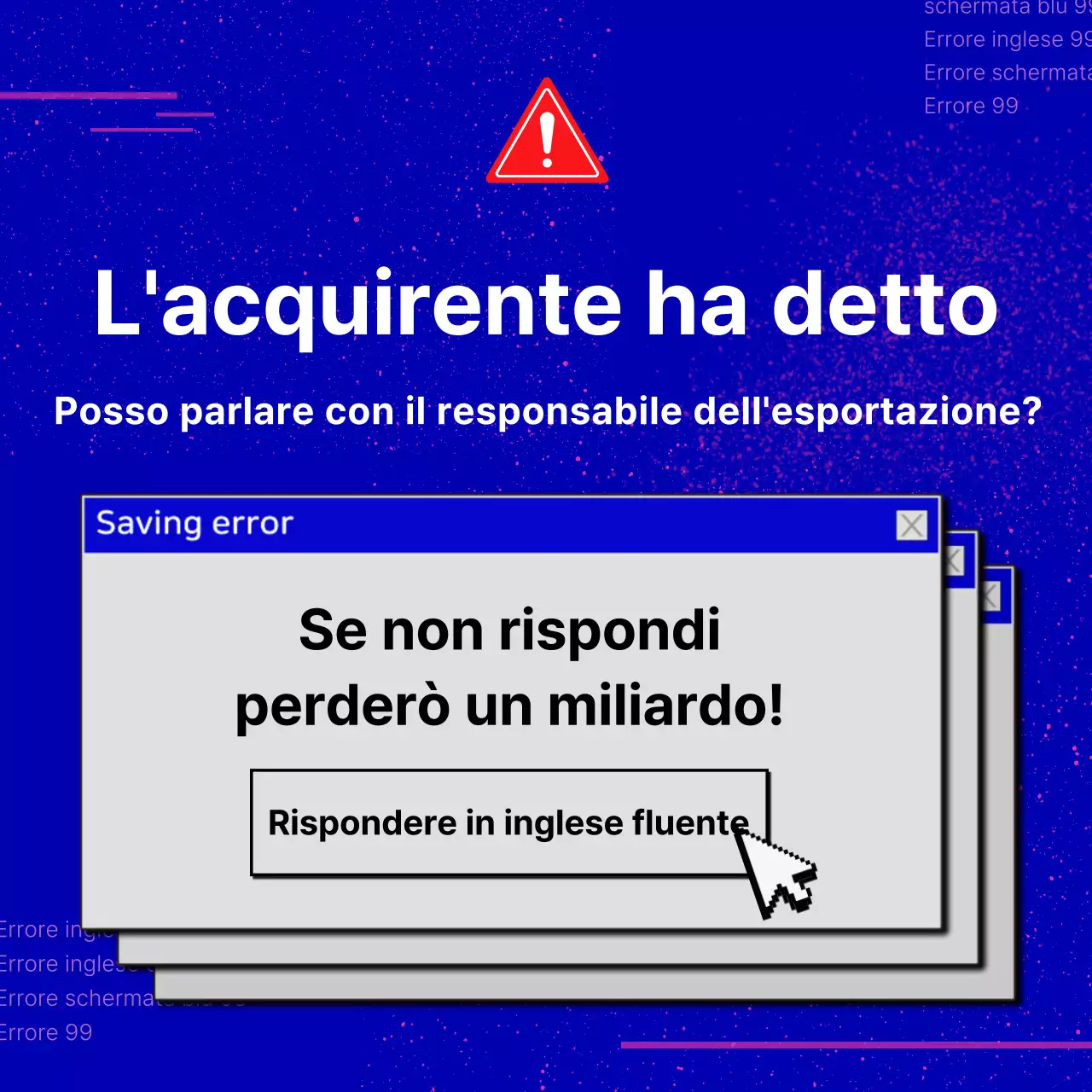 Promuovete la vostra scuola di lingue con uno sfondo blu navy di tendenza