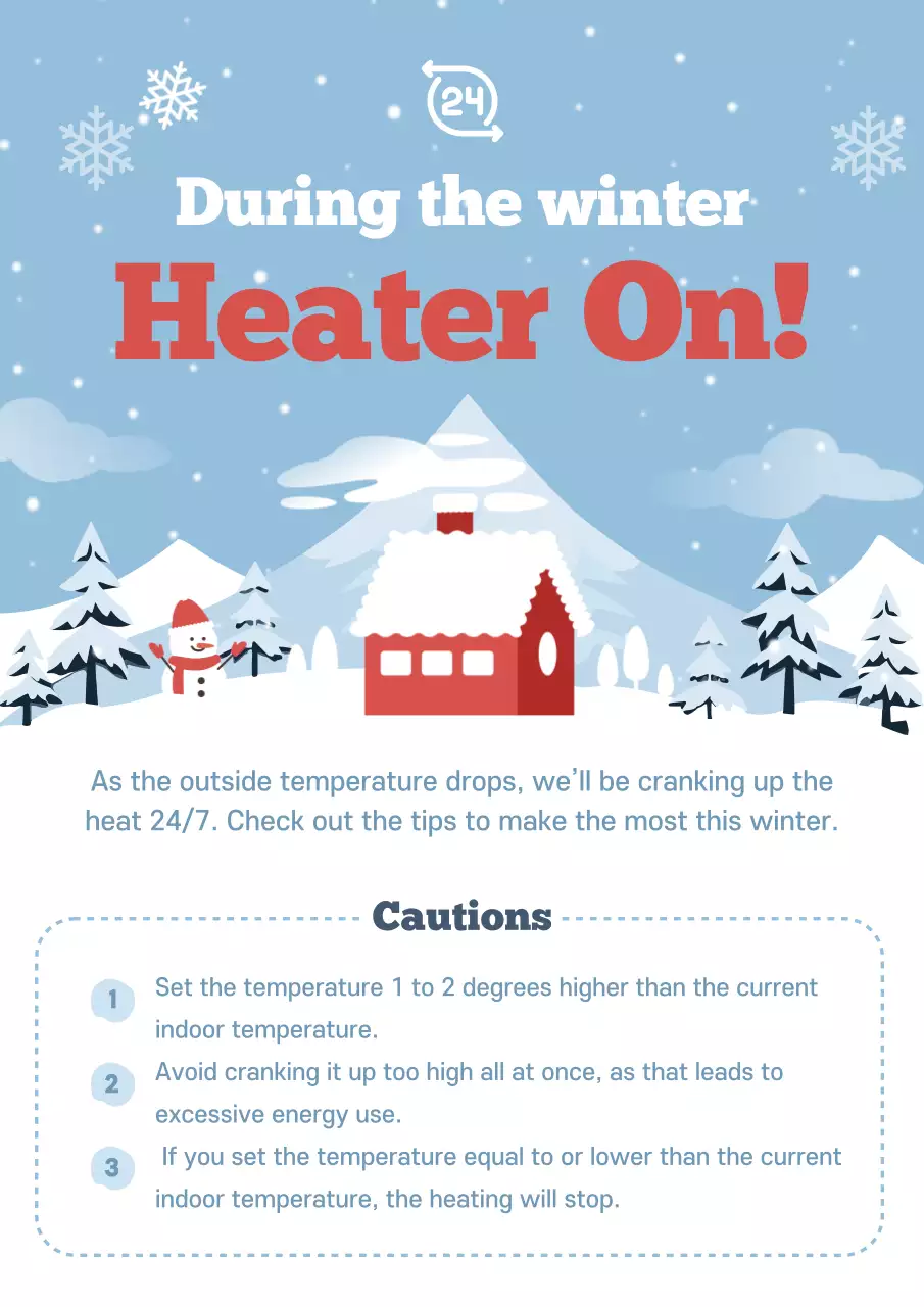 Blue Minimal Winter Guide