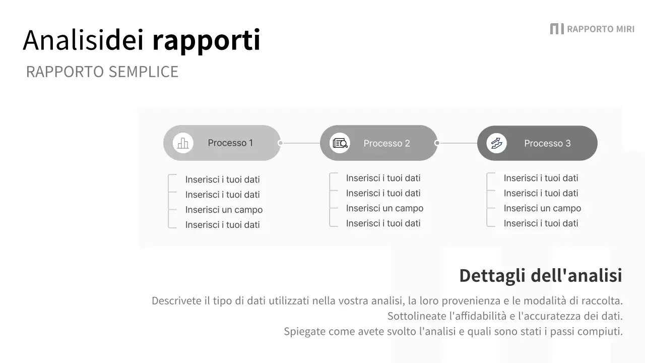 Un semplice rapporto aziendale in nero e grigio