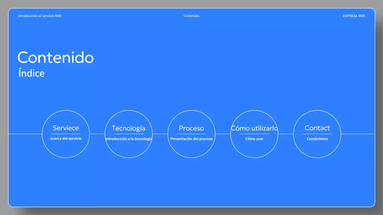 Un sencillo informe de servicio en negro y azul