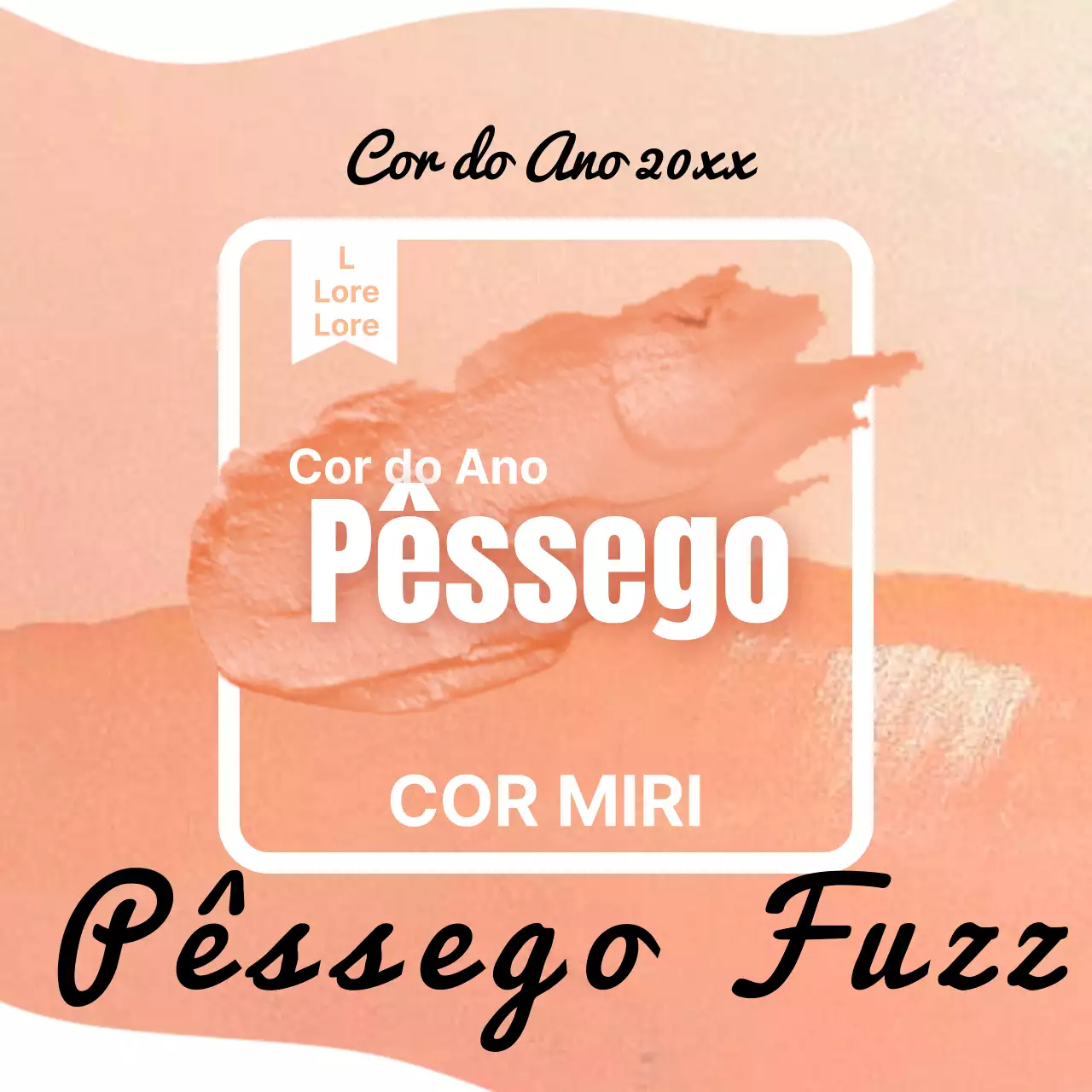 Promover uma cor de pêssego com classe com laranja
