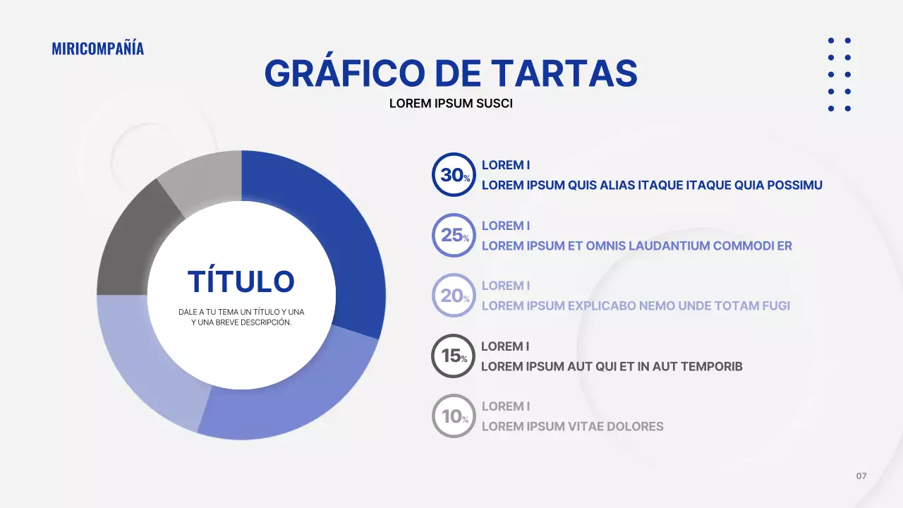 Una presentación empresarial gris y sencilla