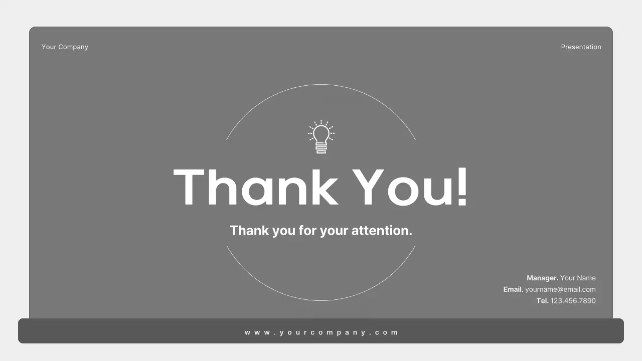 Grey Minimal Business Plan Presentation