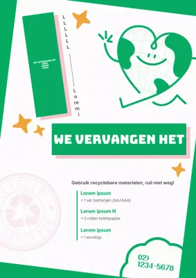 Groen en roze zijn de nieuwe groene en roze recyclingrichtlijnen