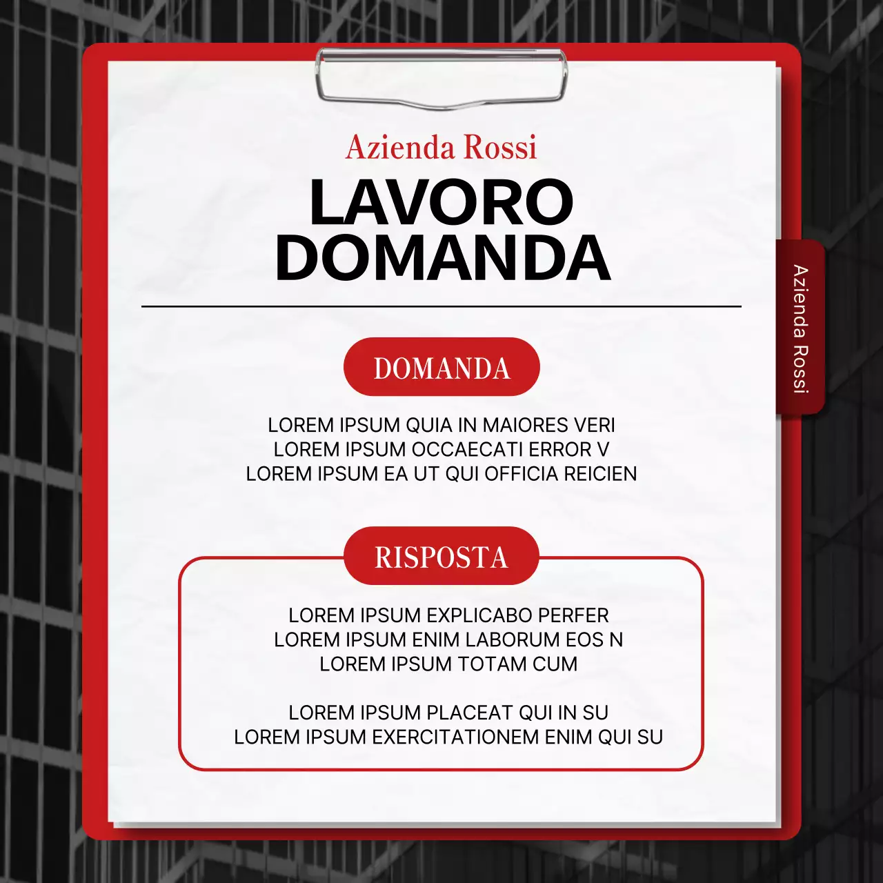 Promuovere un semplice concerto di discorsi rossi e blu