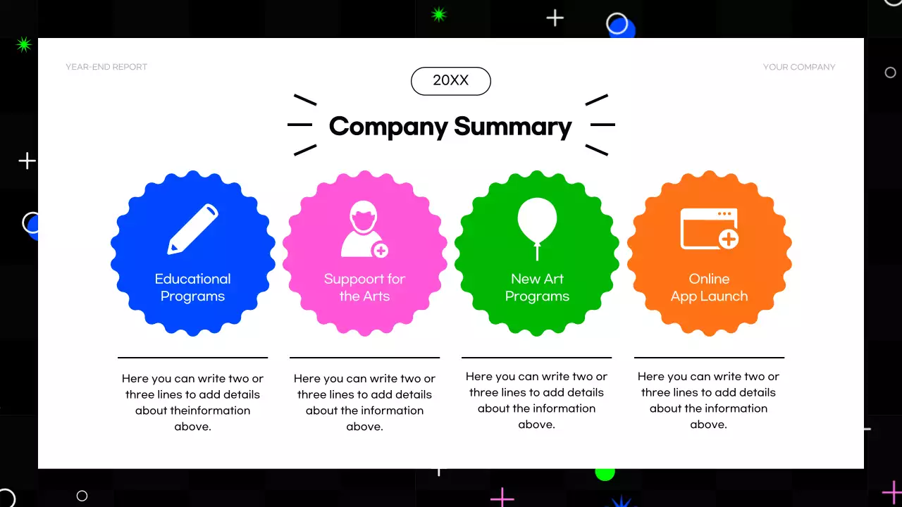 Black Modern Business Report Presentation