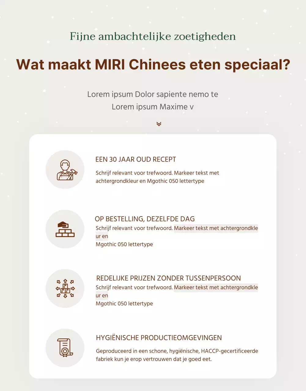 Advertentie voor een eenvoudige hanwa vakantiegeschenkset in beige en bruin