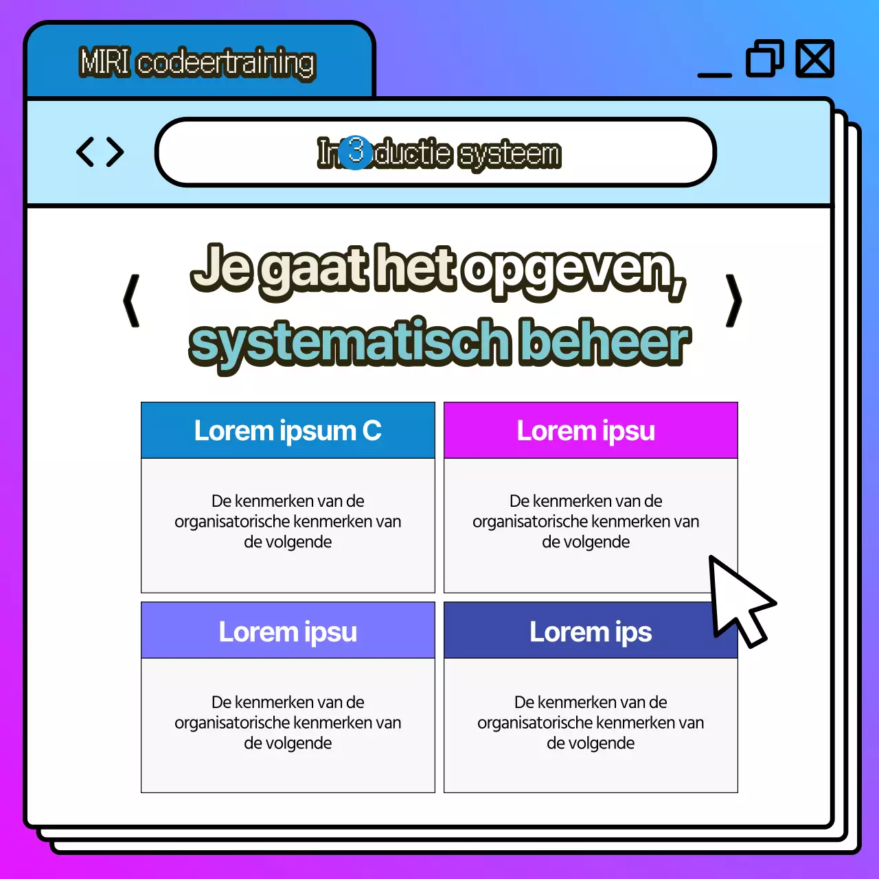 Bevorder kitscherig codeeronderwijs in blauw en paars