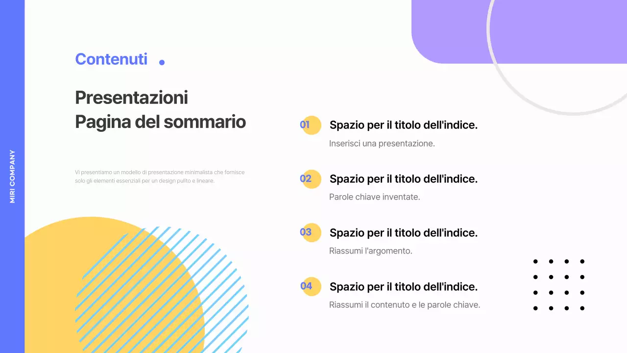 Relazione aziendale geometrica in blu e giallo