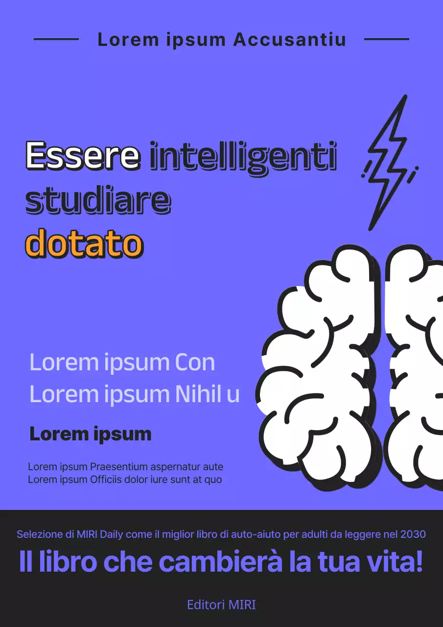 Una moderna copertina viola e nera per How Gifted People Study.