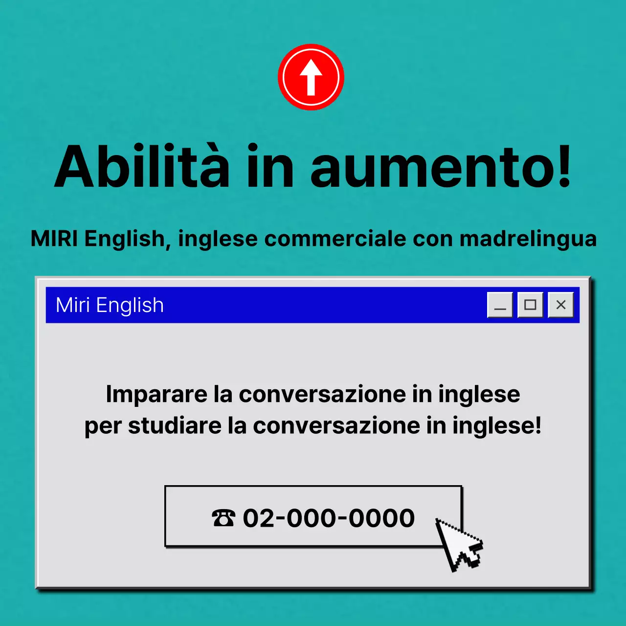 Promuovete la vostra scuola di lingue con uno sfondo blu navy di tendenza