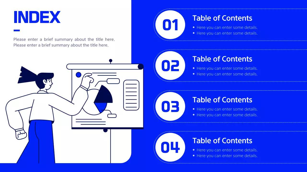 Blue Minimal Template Presentation