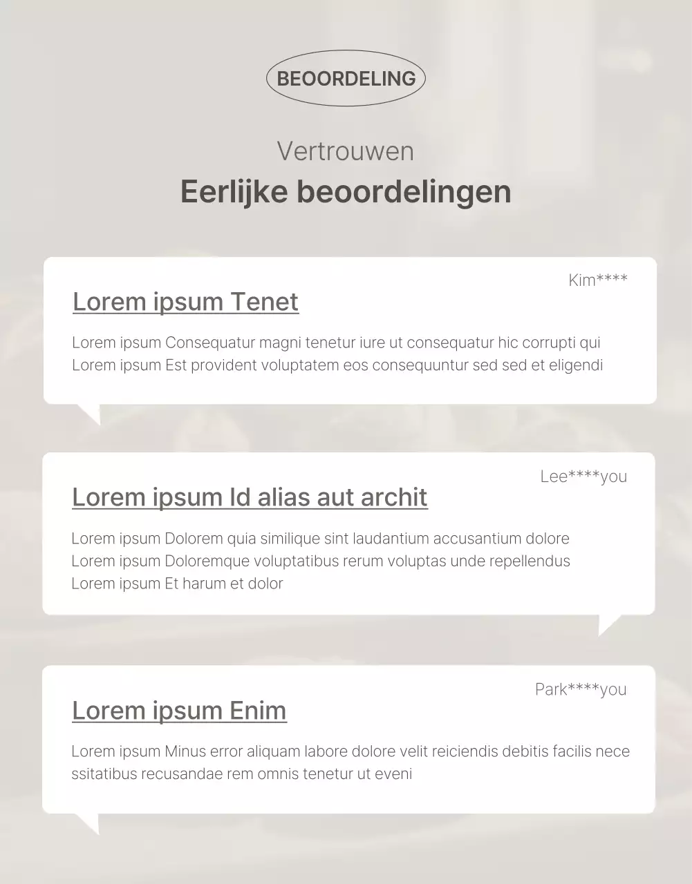 Een eenvoudig product in beige en bruin promoten