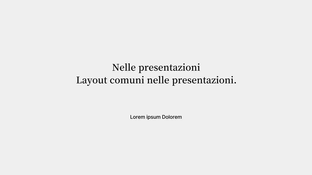Una presentazione di base in rosso e grigio