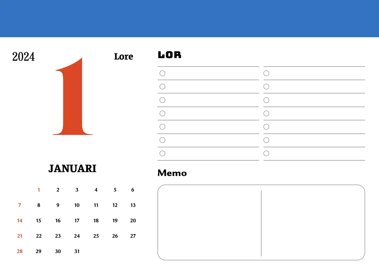 Rode en blauwe retro onderzetters memory kalender