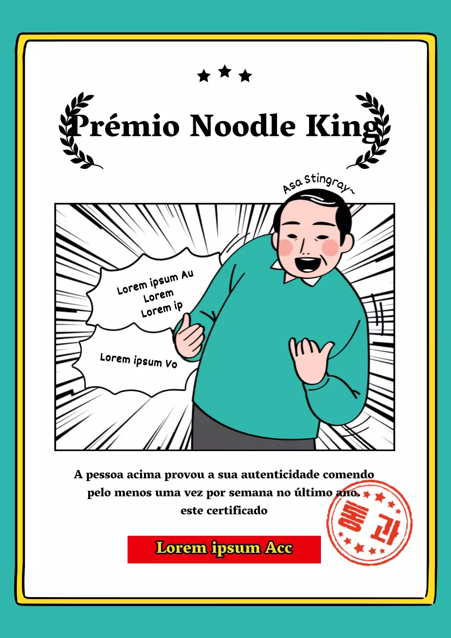 Prémio de fim de ano da Mint and black gag para o rei do kukbap @kukbapking