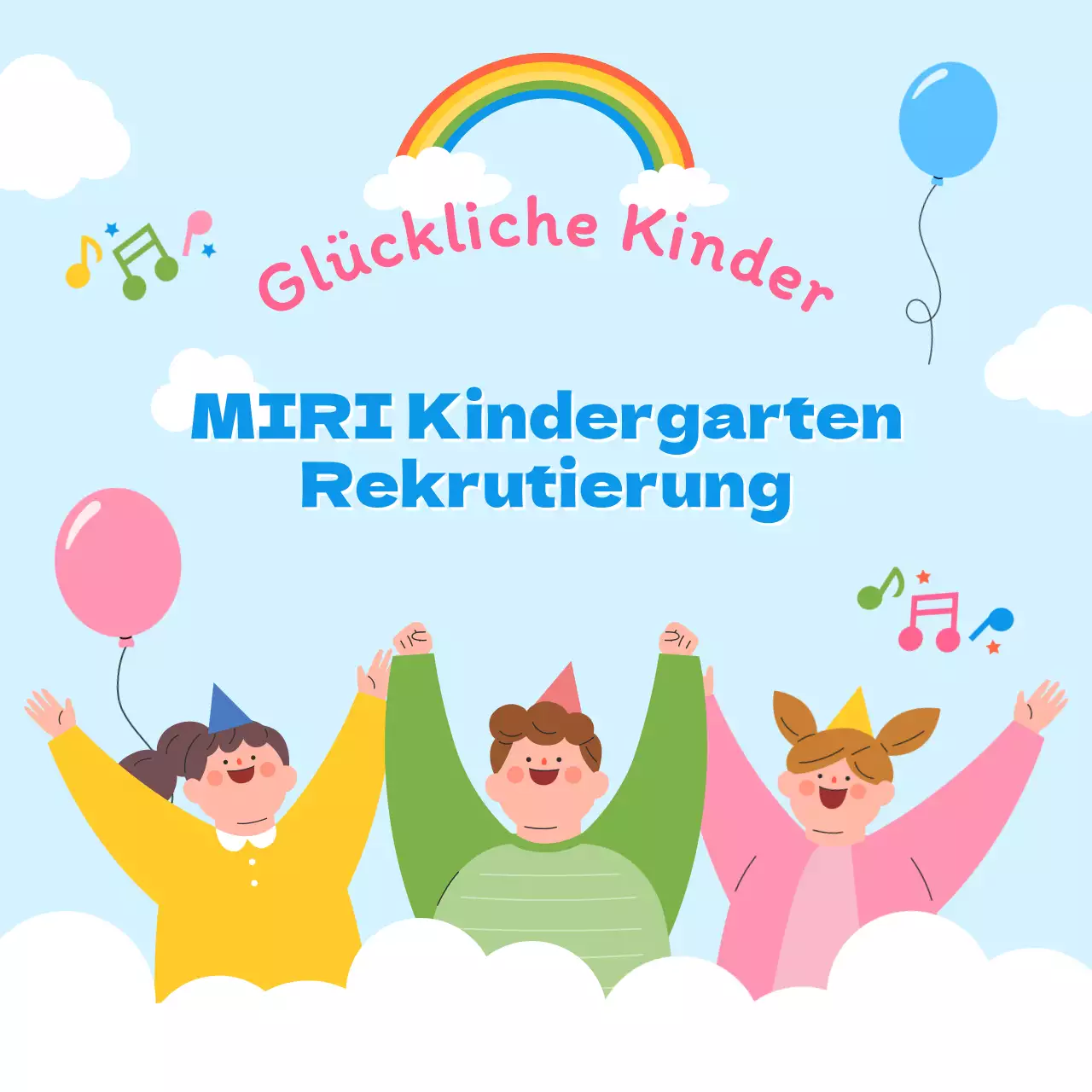 Werben Sie für Ihre hellblaue Vorschuleinrichtung