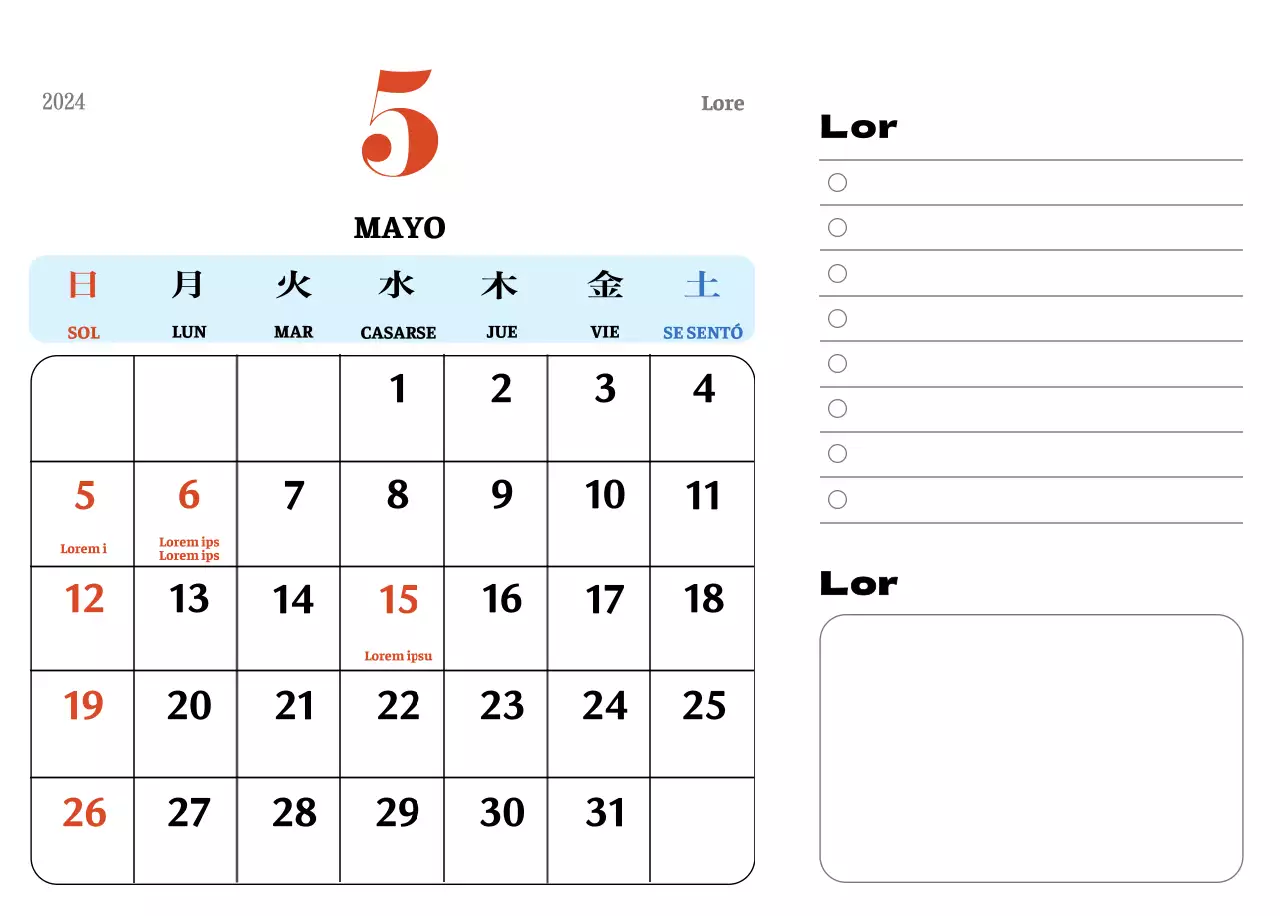 Posavasos retro rojo y azul calendario de recuerdos
