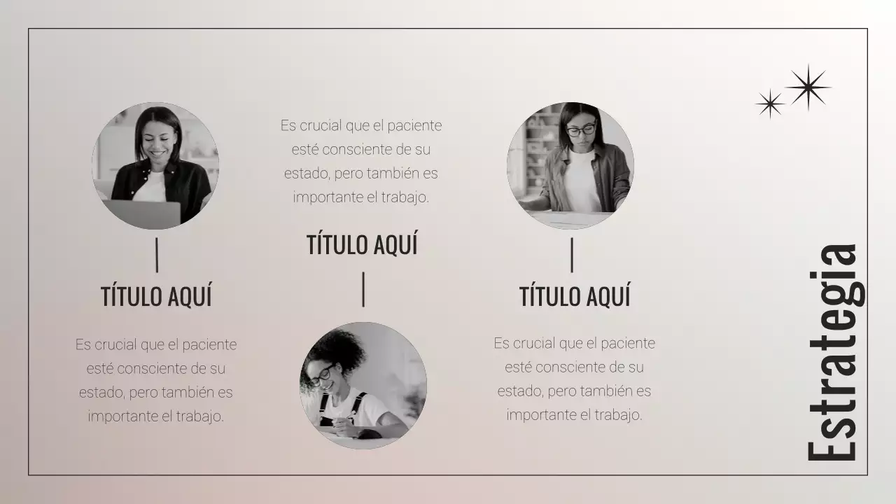 Informe empresarial minimalista en blanco y beige