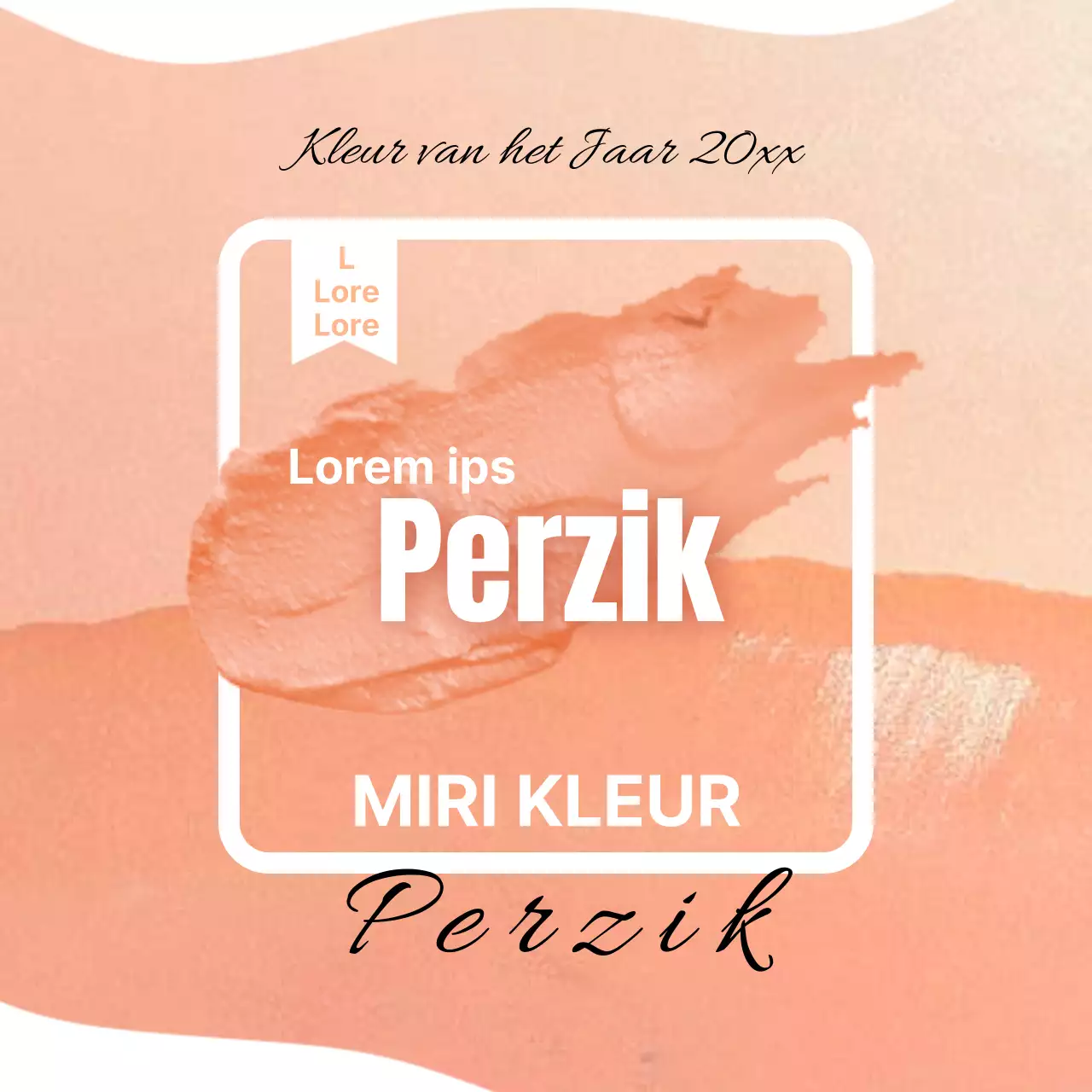 Promoot een stijlvolle perzikkleur met oranje