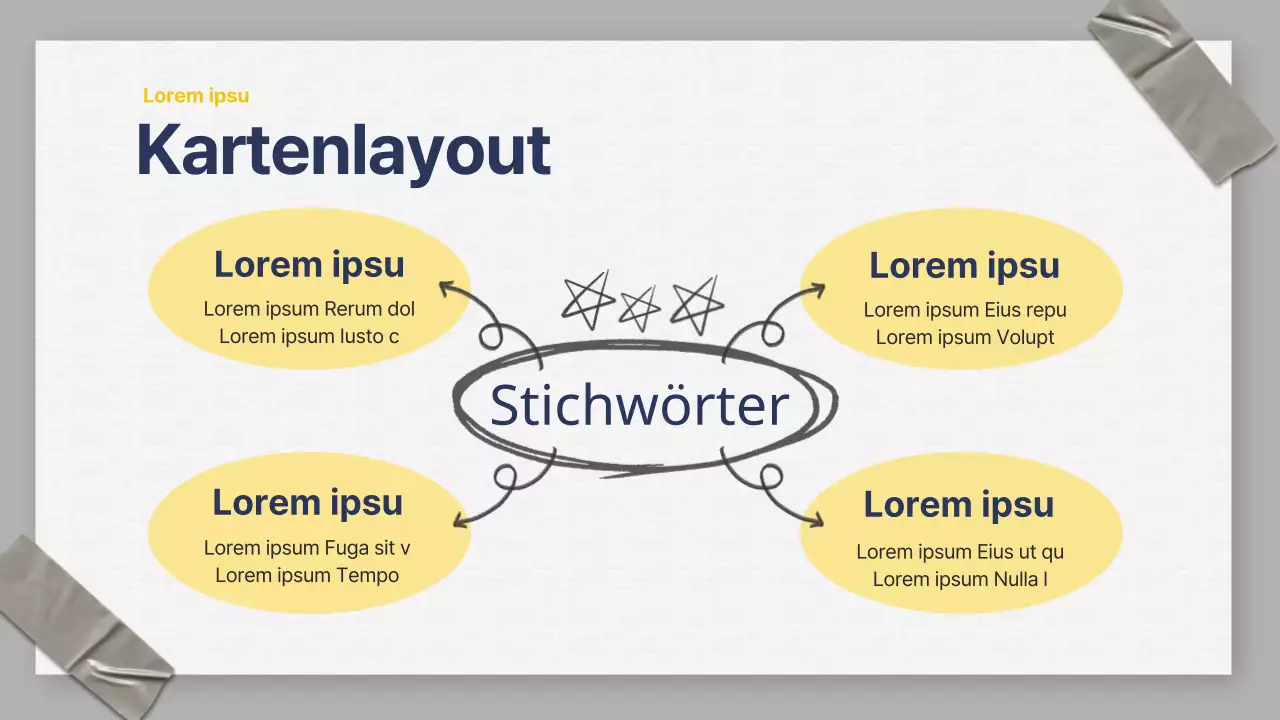 Eine graue und marineblaue Präsentation der Geschäftsorganisation
