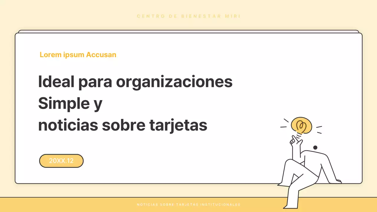 Un correo básico amarillo y blanco de la oficina de bienestar social