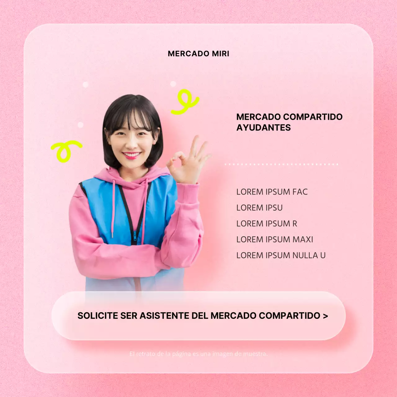 Anunciamos el mercado compartido rosa y rojo