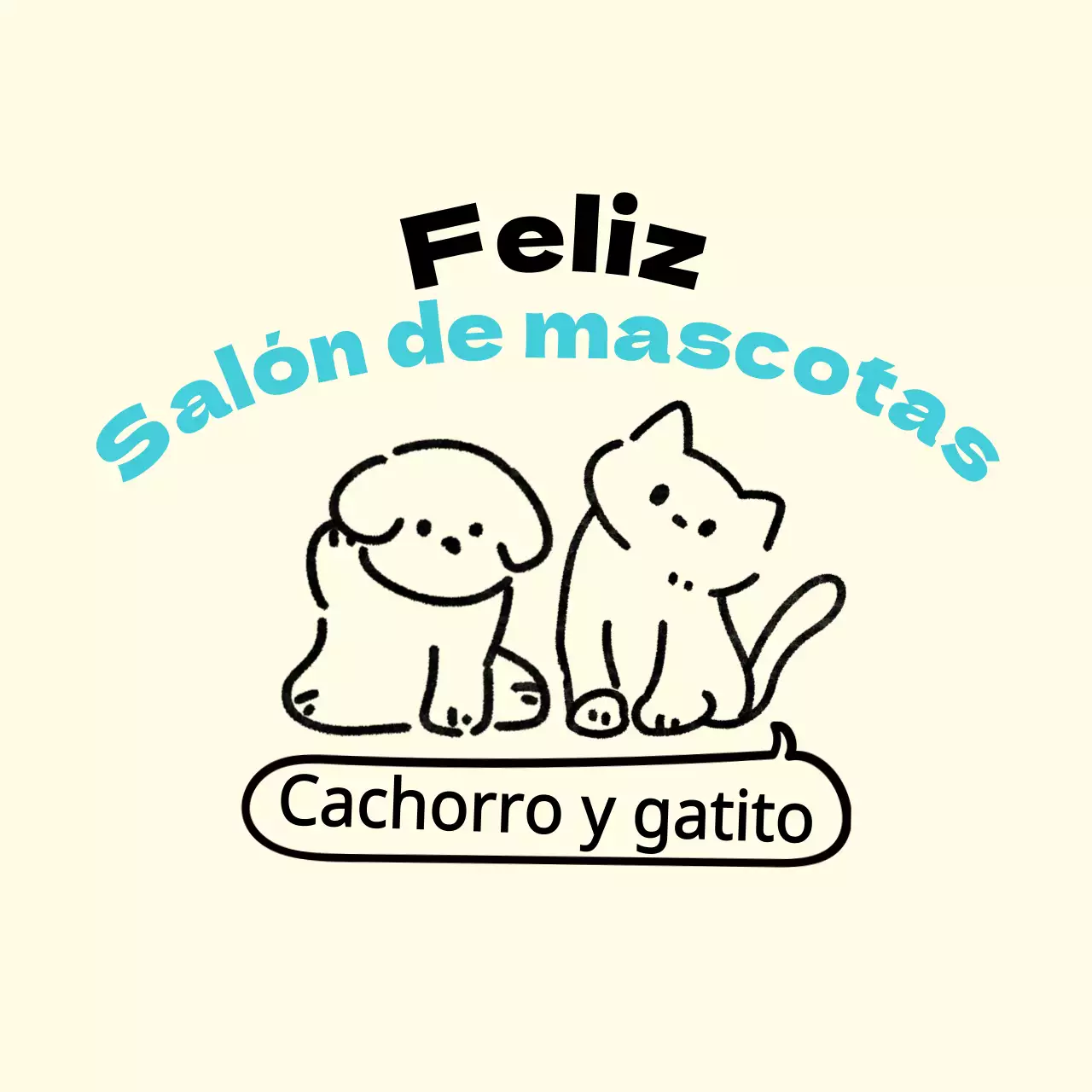 Una peluquería canina con simpáticas ilustraciones