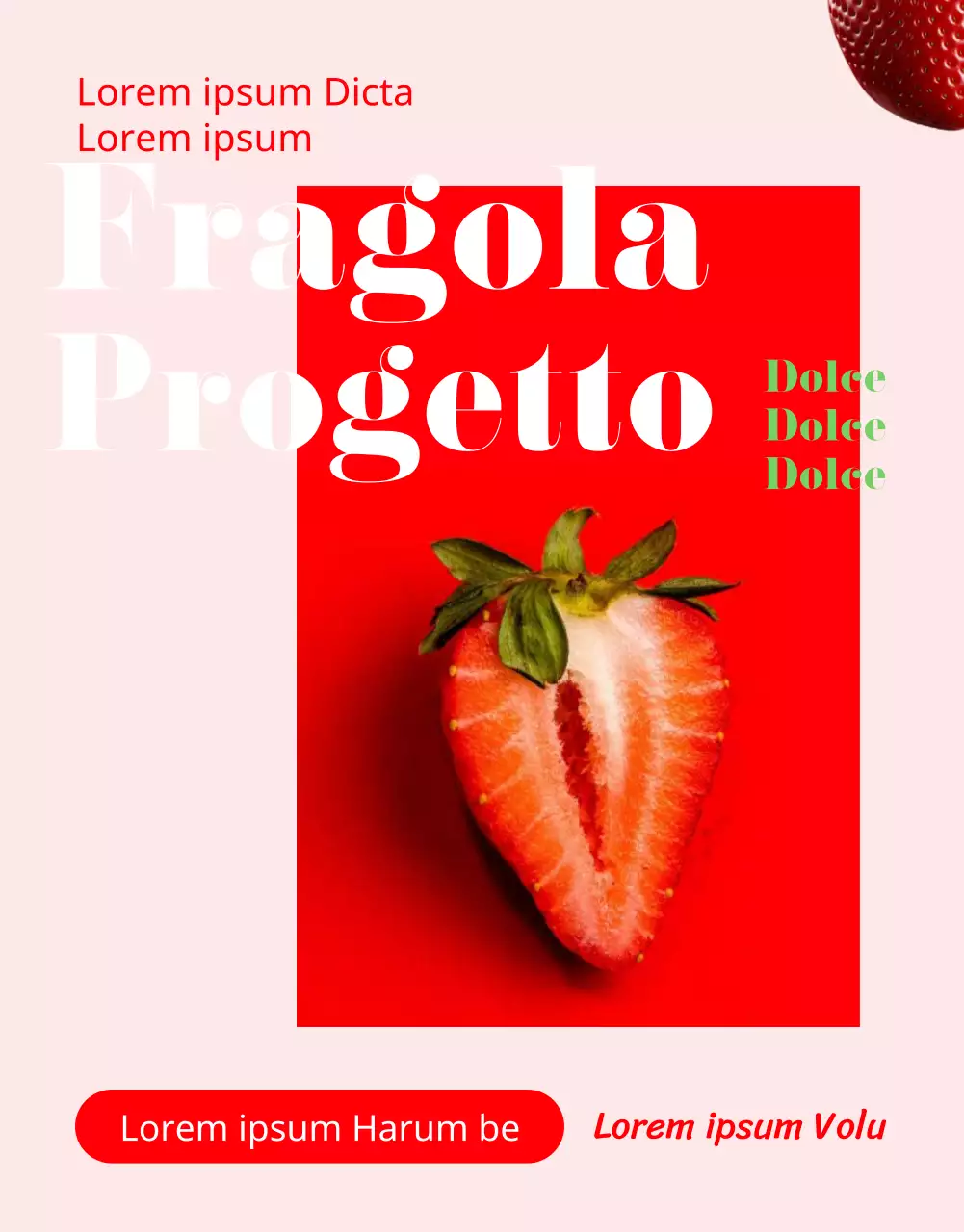 Promuovete la vendita di strumenti rossi e graziosi a forma di fragola.