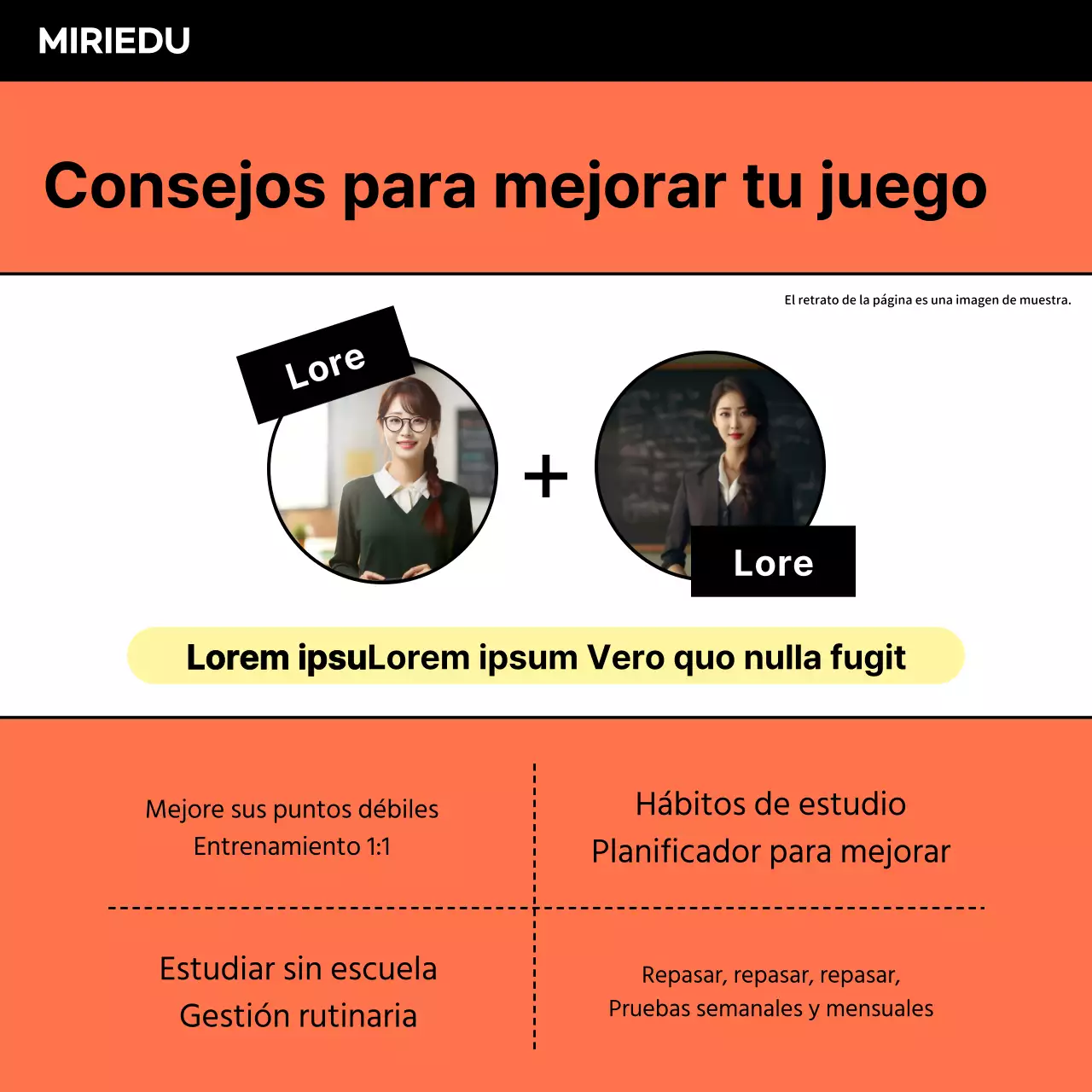 Promocione los especiales de vacaciones escolares en naranja y negro.