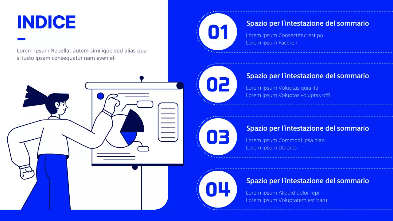 Un moderno rapporto di ingegneria del drenaggio in blu navy e bianco