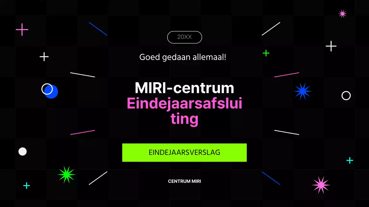 Kitscherige financiële eindejaarsrapporten in hot pink en fluorescerende kleuren