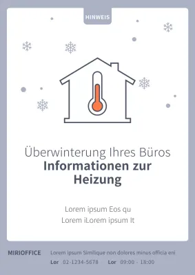 Einfache weiße und hellblaue Katastrophenmeldung