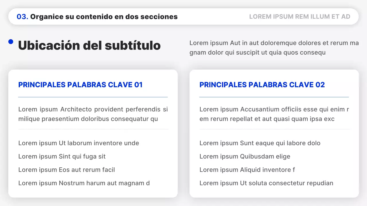 Un sencillo informe en azul y negro