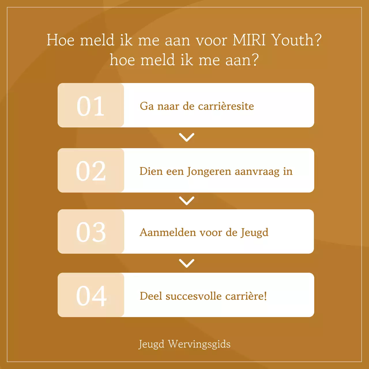 Een eenvoudig bruin en ivoorkleurig wervingsveld voor de gemeenschap