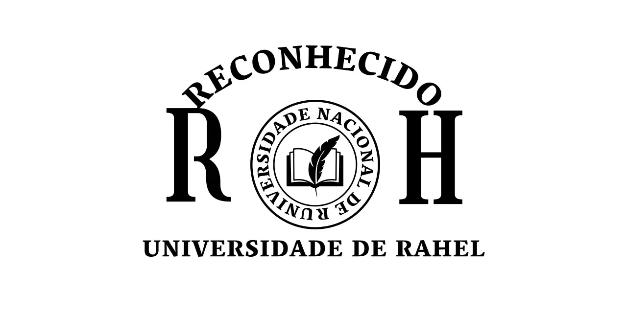 Escola de aspeto elegante com logótipo da escola e tipo de letra serifado