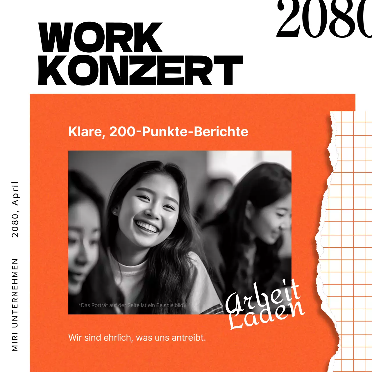 Förderung von orangefarbenen und blauen Wanderkonzerten