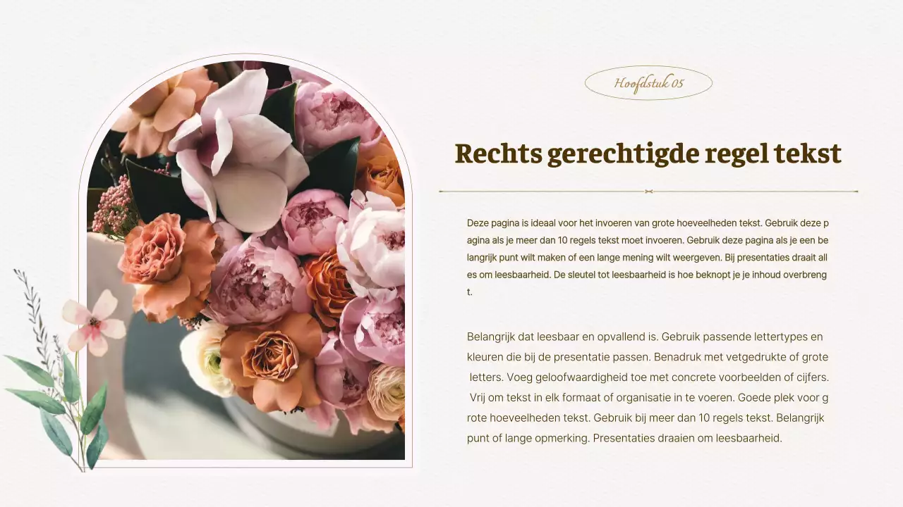 Luxe aquarel bloemen achtergrond voorstel in ivoor