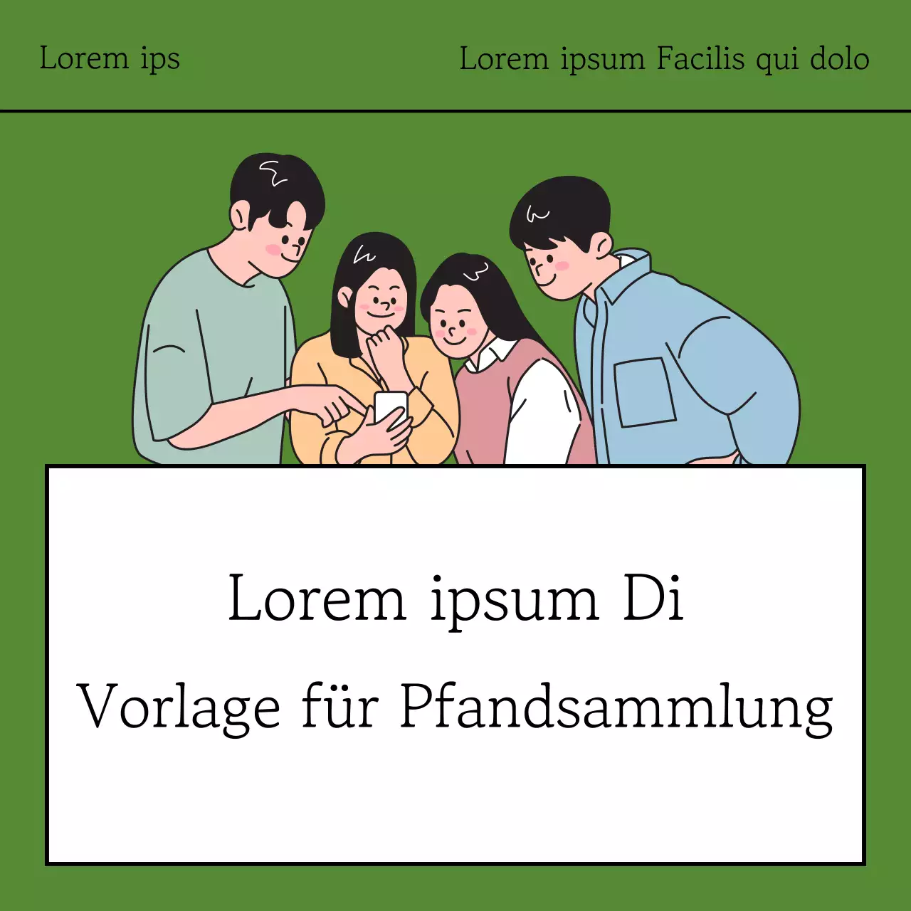 Eine einfache Pfandsammelaktion in Khaki