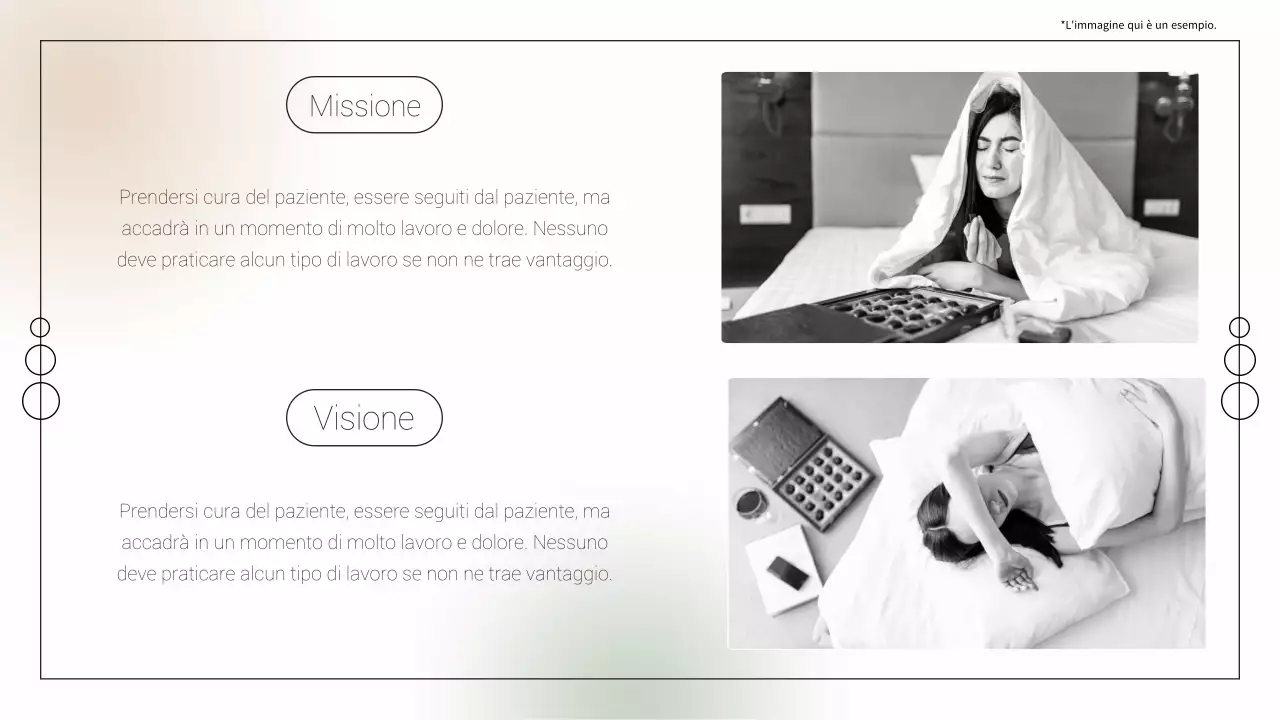 Relazione d'affari minimalista in bianco e beige