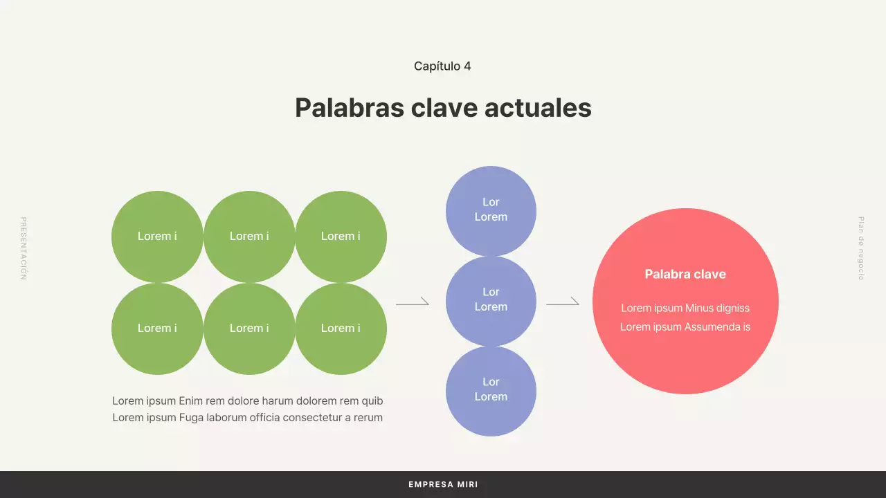 Plan de negocio con formas sencillas en beige