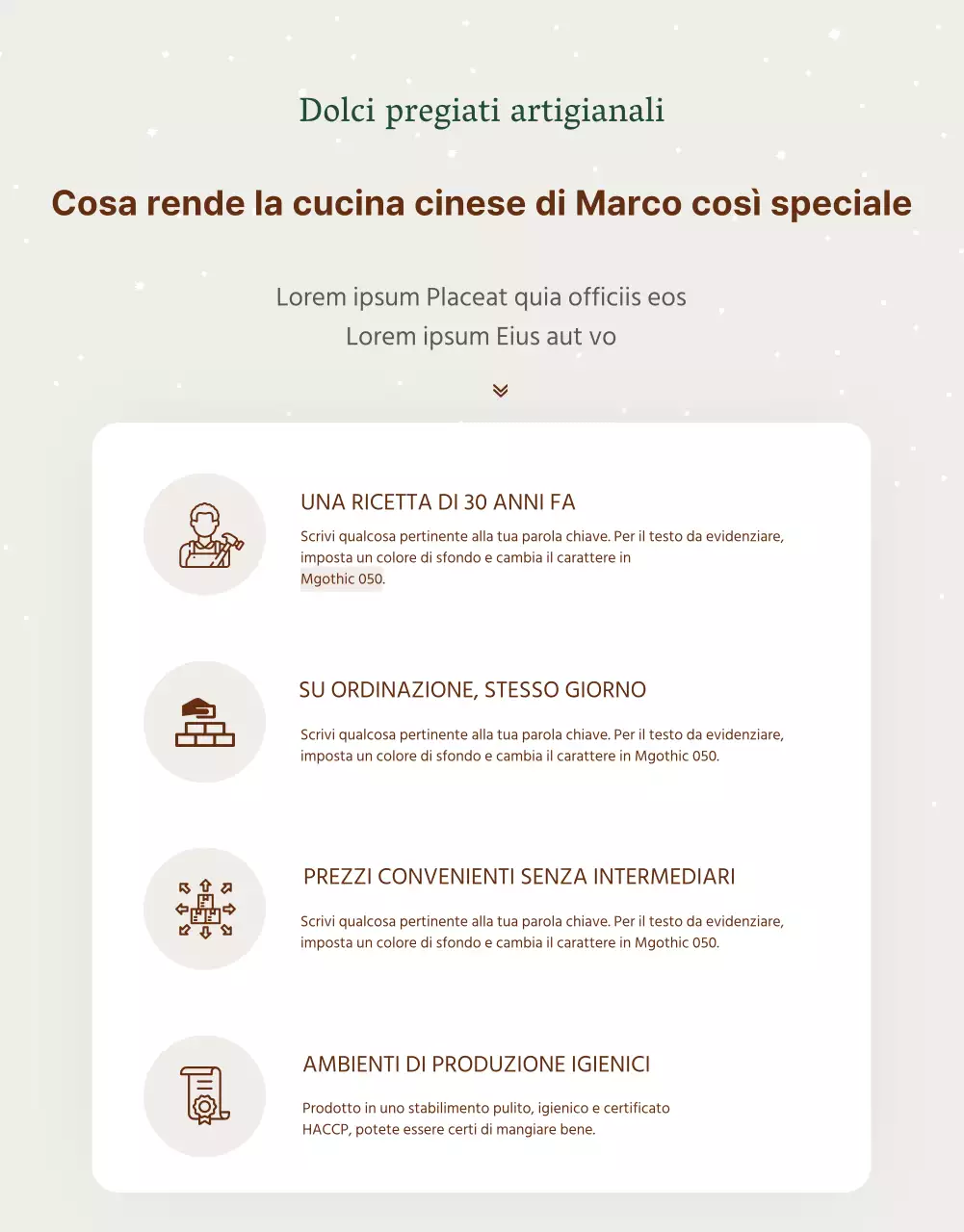 Pubblicità per un semplice set da regalo per le vacanze hanwa in beige e marrone
