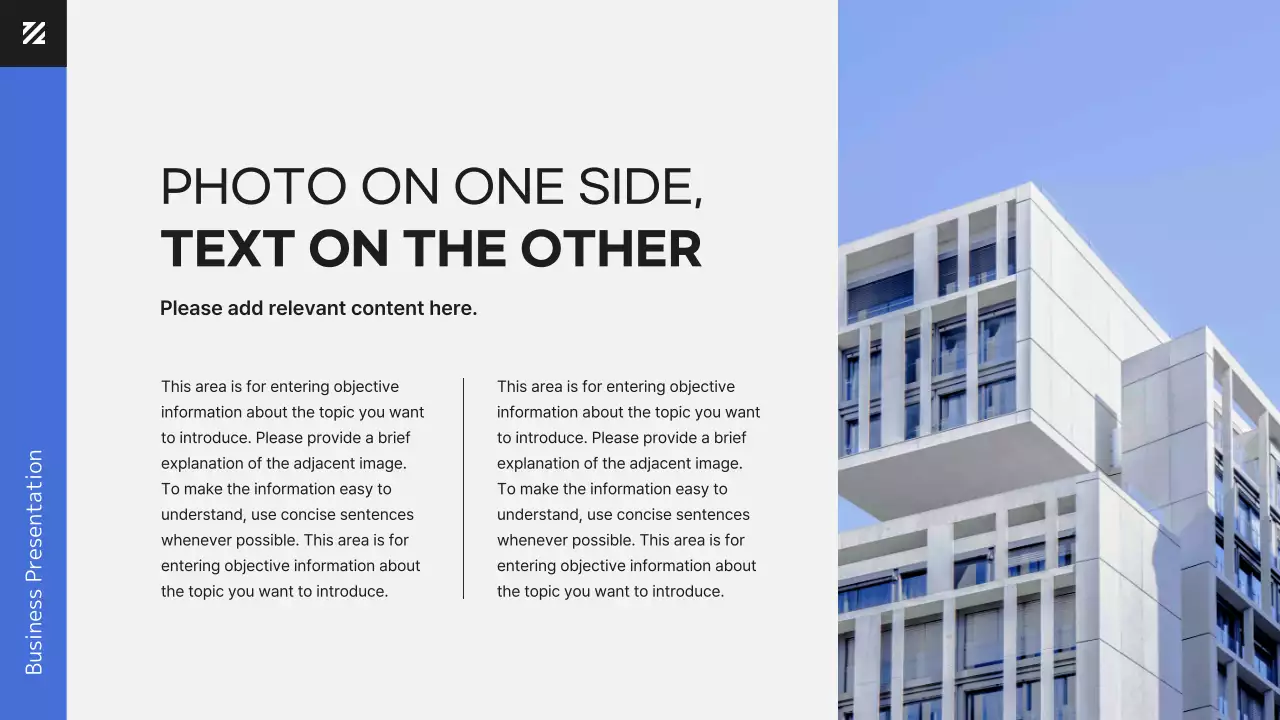 The Modern Worker in Blue Business Presentation