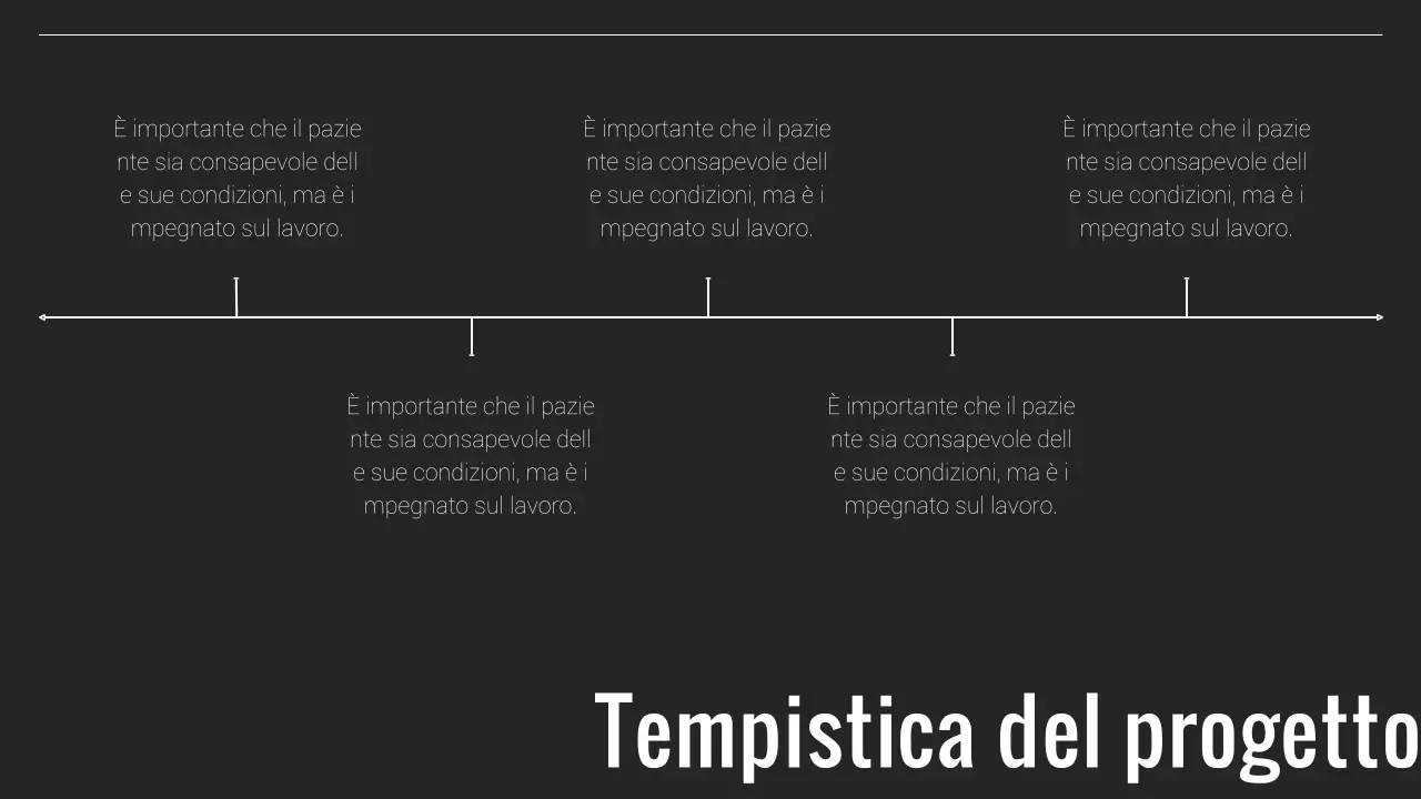 Relazione aziendale minimale in bianco e nero