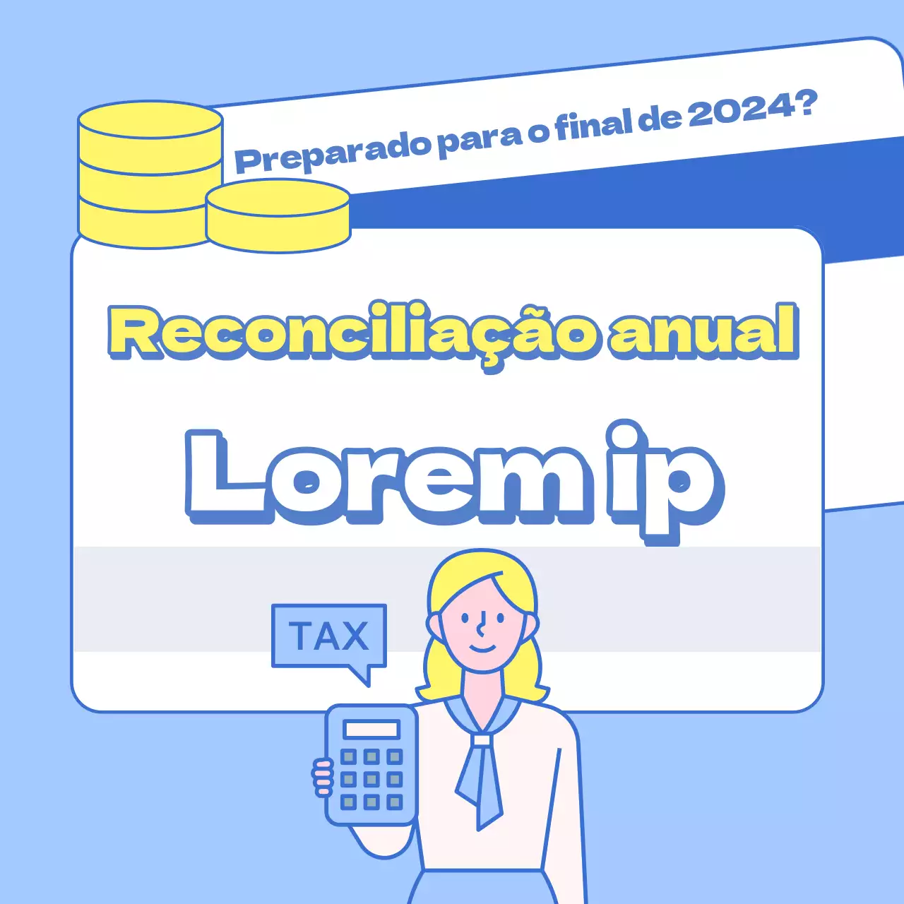 Um guia simples, azul e amarelo, sobre os conceitos e a terminologia do final do ano