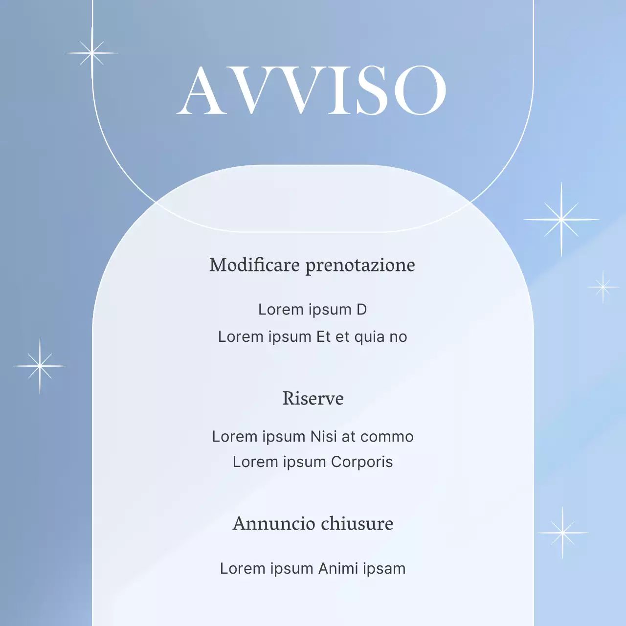 Promuovere un semplice negozio di bellezza per nail art in azzurro