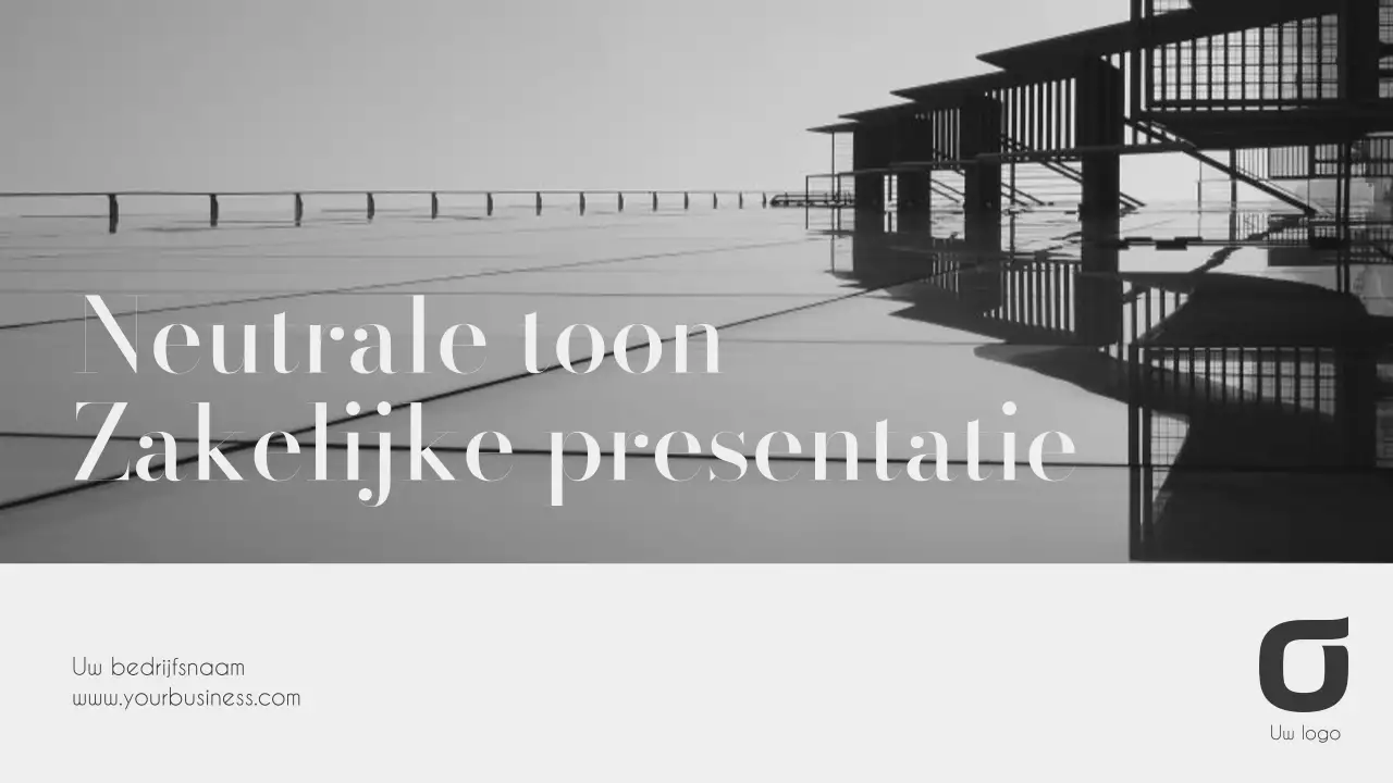 Elegante zakelijke rapporten in zwart-wit